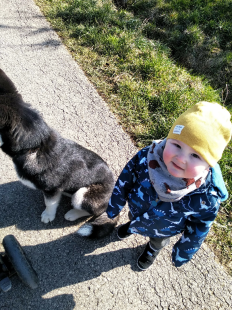 Bilder Hund u. Kind