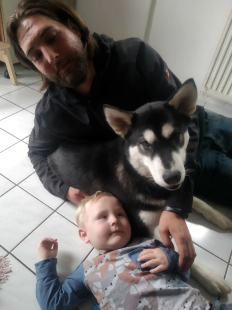 Bilder Hund u. Personen