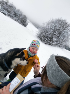 Bilder Hund u. Kind